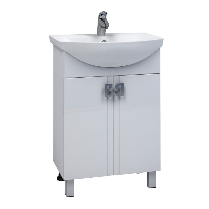 Тумбы без раковины, Тумба д/ванной КВАДРО 55 под  умывальник Элеганс-55 (ПВХ)