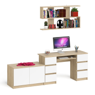Домашние кабинеты, Стол компьютерный Мори МС-2 с верхней полкой и тумбой МА900.1