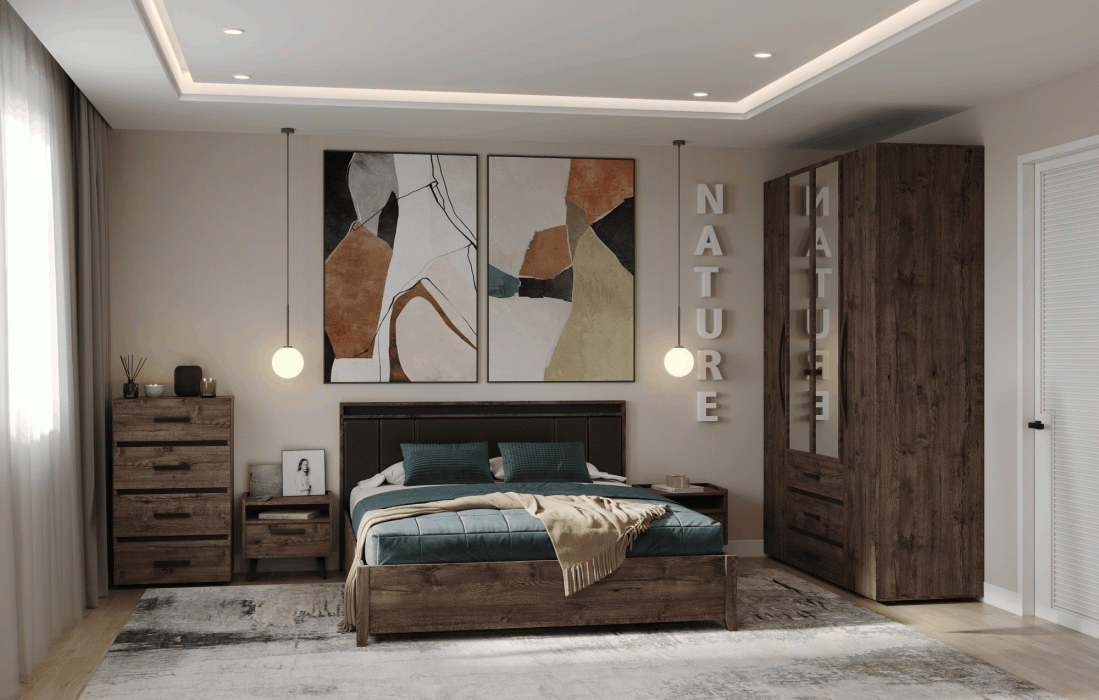 Кровати, Модульная система Nature (модуль 307) Кровать Люкс 1600+орт.осн