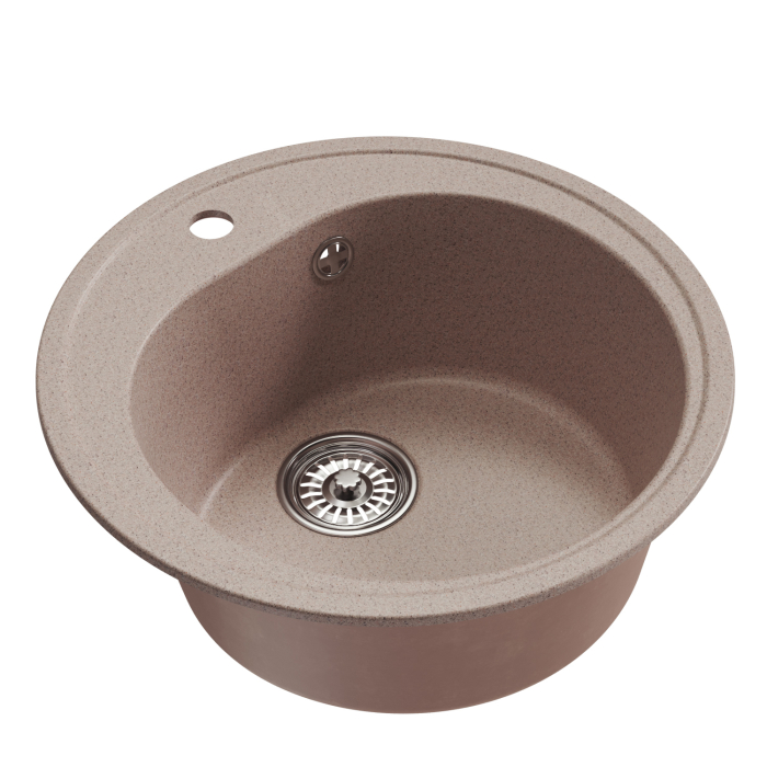 Кухонные мойки, Мойкa ML-GM11 круглая, 500мм (глуб. чаши 180) NEW*