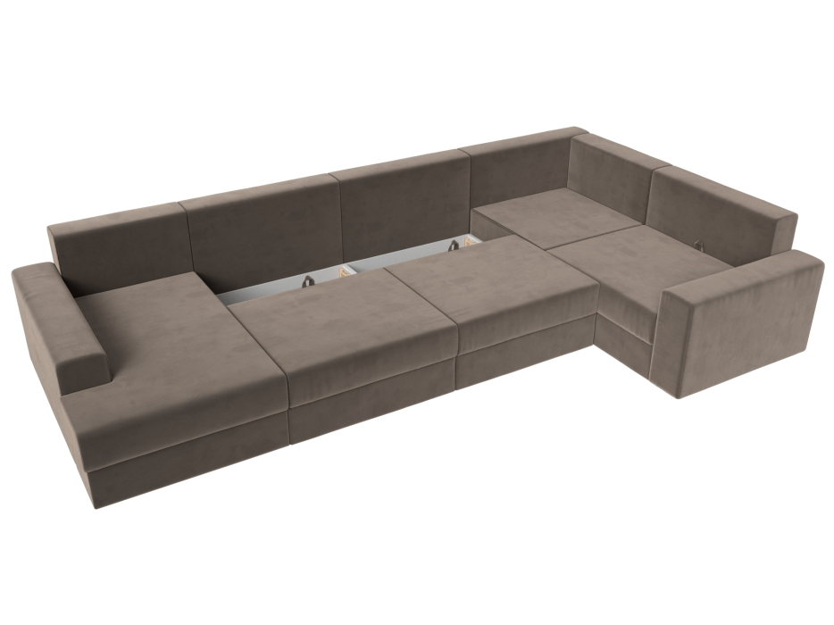 Офисные диваны, П-образный диван Майами левый угол, Велюр