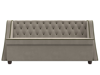 Кухонный прямой диван Лофт, микровельвет