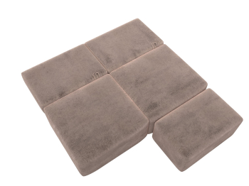 Диван прямой модульный с пуфом Лига-060 НПБ, велюр TOWER