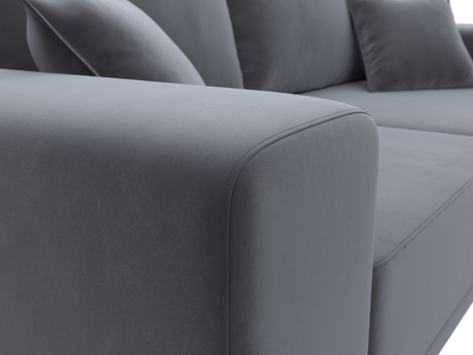 Диваны кровати со спальным местом, Прямой диван Льюес, велюр