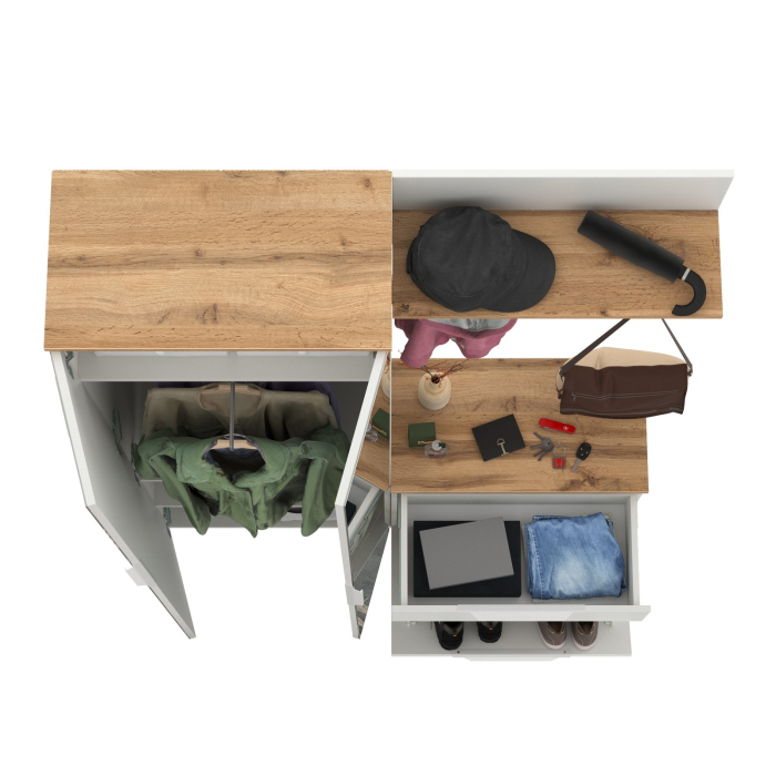 Прихожие, Компактная мебель для прихожей Октава № 12