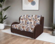 Диваны кровати со спальным местом, Диван прямой аккордеон Атлант 140 см (Цветы)
