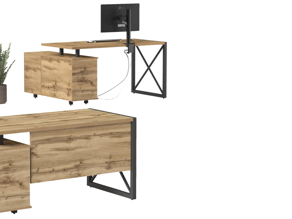 Угловые, Стол рабочий универсальный Калифорния Хардвиг СР01 ЛДСП