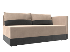 Кушетка диван, Кушетка Никас правая, велюр