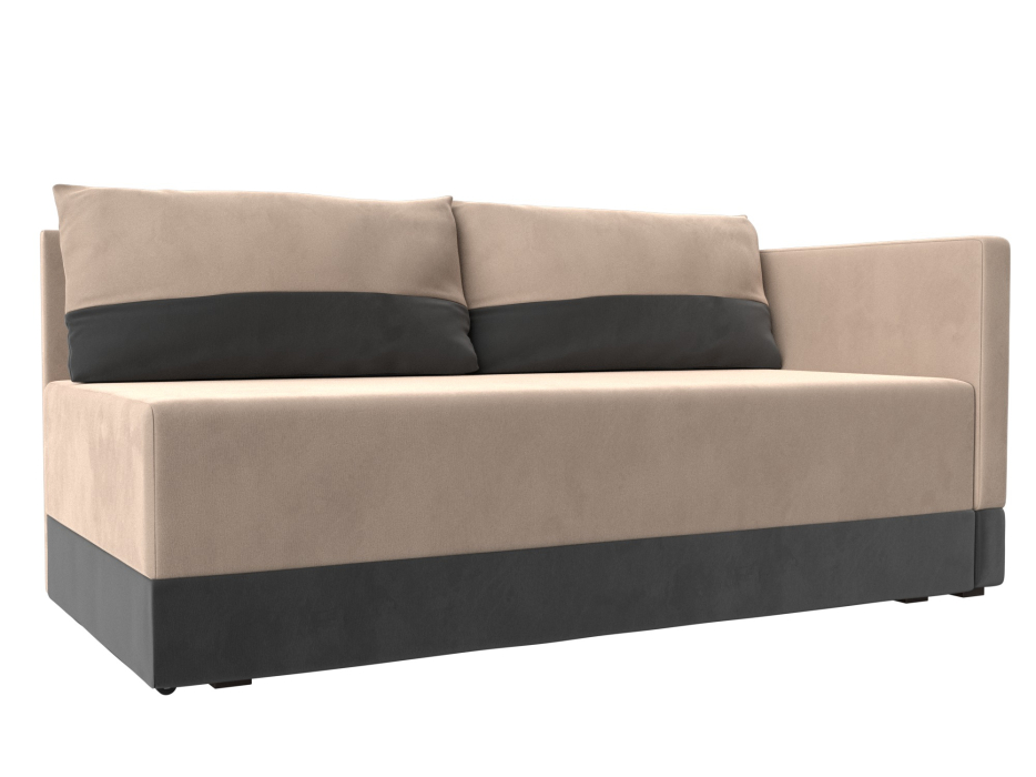 Кушетка диван, Кушетка Никас правая, велюр