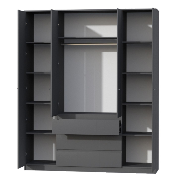 В спальню, Шкаф 4х ств. (высокий) КЭТ-1