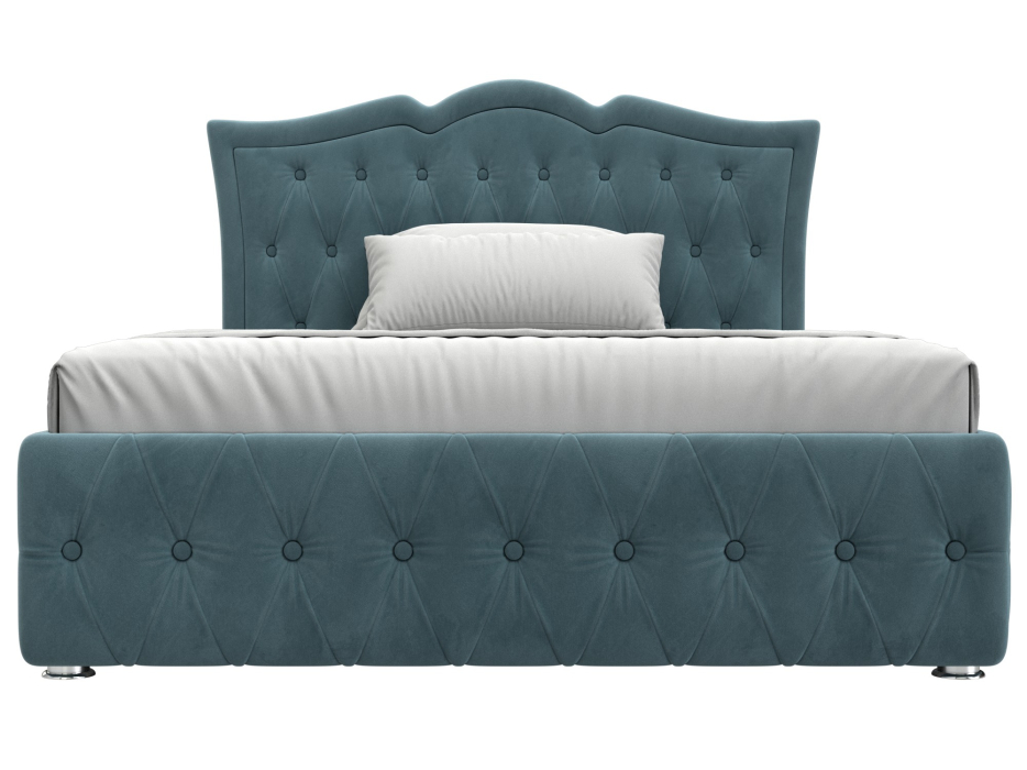 Мягкая кровать, Кровать интерьерная Герда 140, Велюр