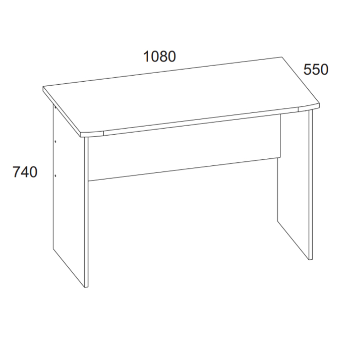 Прямые, Стол письменный, OSKAR