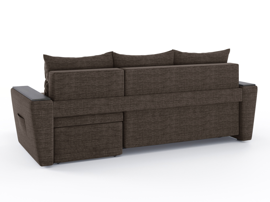 Диваны угловые в гостиную, Диван-кровать угловой Дубай Майами еврокнижка трехсекционная, рогожка Люкс