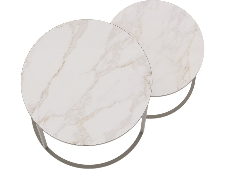 Журнальные столики, Комплект журнальных столов Sline Верона керамогранит 40/50