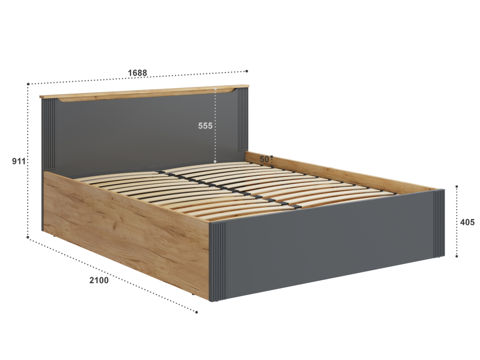 С подъемным механизмом, Кровать с подъемным механизмом Эмилия ЭЛ-34