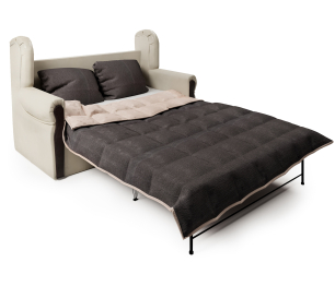 Диван-кровать Классика 2М, экокожа/рогожка