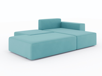 Диван-кровать угловой Кензо еврокнижка, велюр