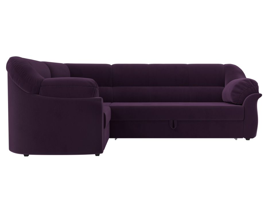 Диваны угловые в гостиную, Диван угловой Карнелла левый угол, велюр