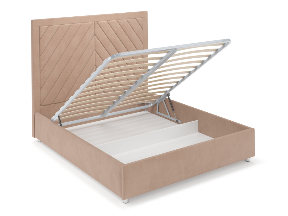 Мягкая кровать, Кровать Мишель 140 см (Велюр)