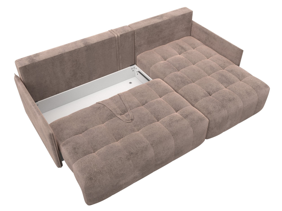 Диваны угловые в гостиную, Диван угловой Лига-054 НПБ угол универсальный, велюр TOWER