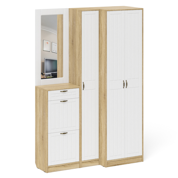 Прихожие, Мебель для прихожей П-6 № 29 МДФ фрезеровка прованс