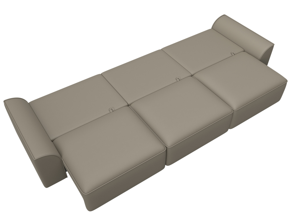 Диваны еврокнижки, Диван прямой Лига-048 НПБ Лонг, экокожа GRIFON