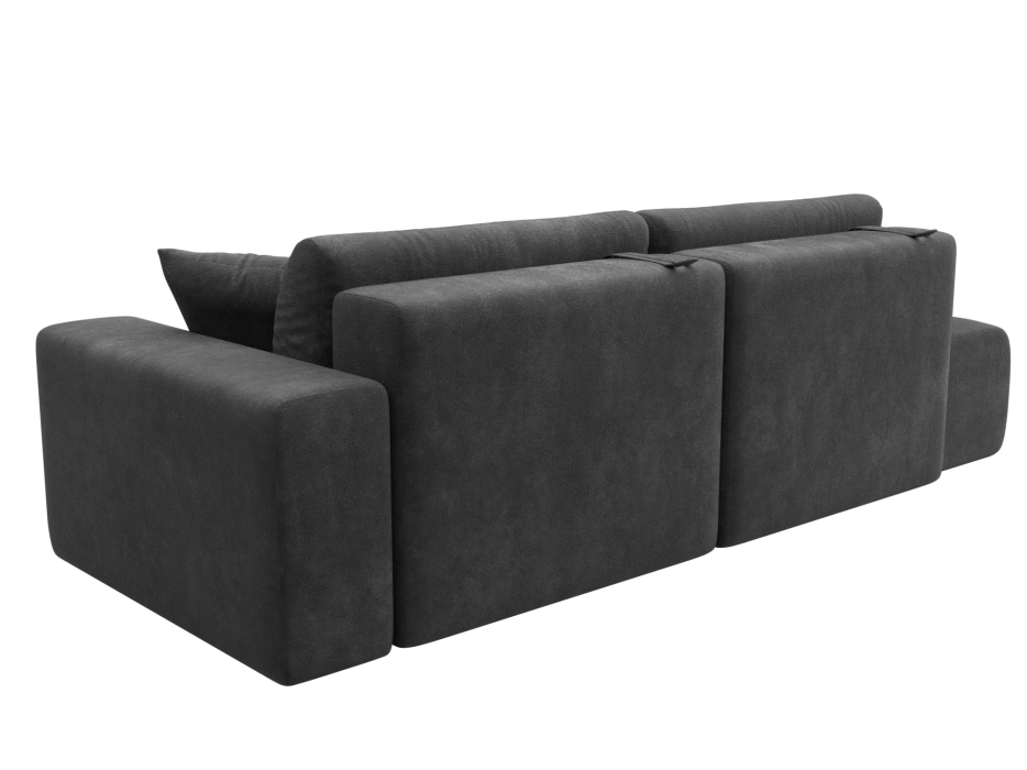 Диваны еврокнижки, Диван прямой Лига-036 НПБ Модерн подлокотник справа, велюр BRUT