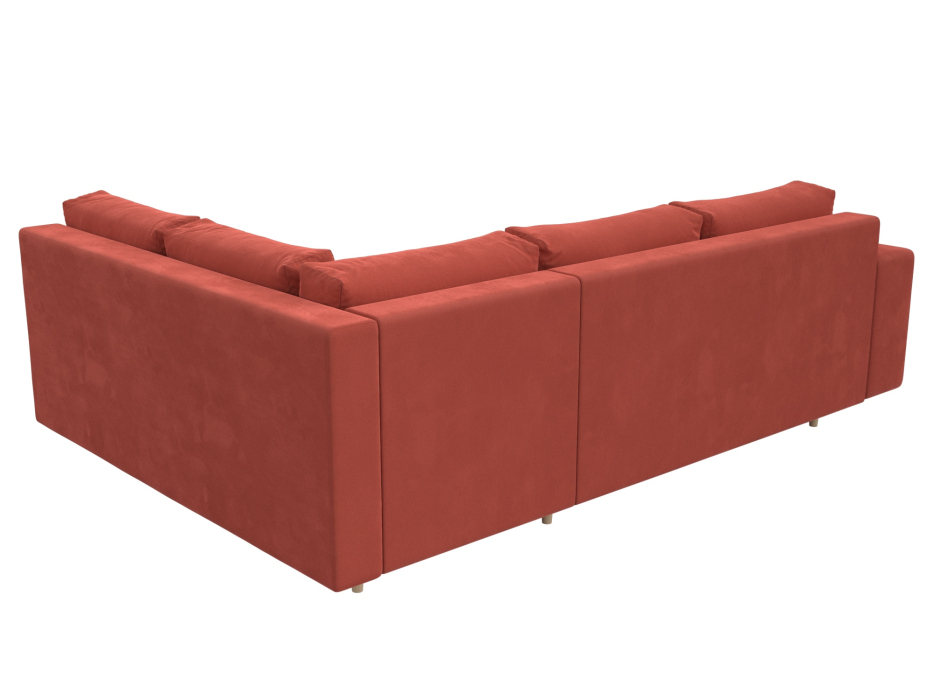 Диваны угловые в гостиную, Диван угловой Сильвана правый угол, микровельвет