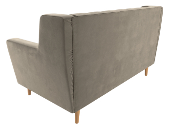 Прямой диван Брайтон 2 Люкс, микровельвет