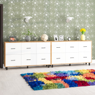 ТВ-тумбы, Два комода-тумбы с ящиками и на ножках РВК 127-1504