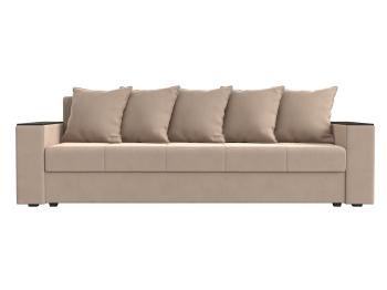 Диван прямой Дубай Лайт полки слева, велюр