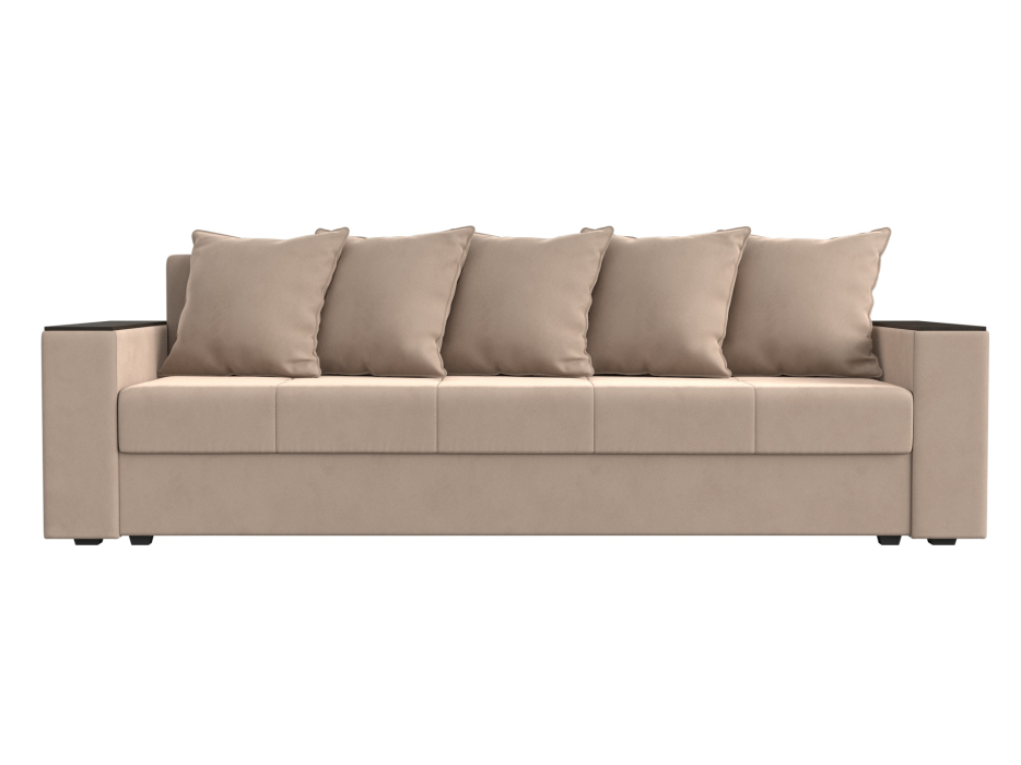 Диваны прямые, Диван прямой Дубай Лайт полки слева, велюр