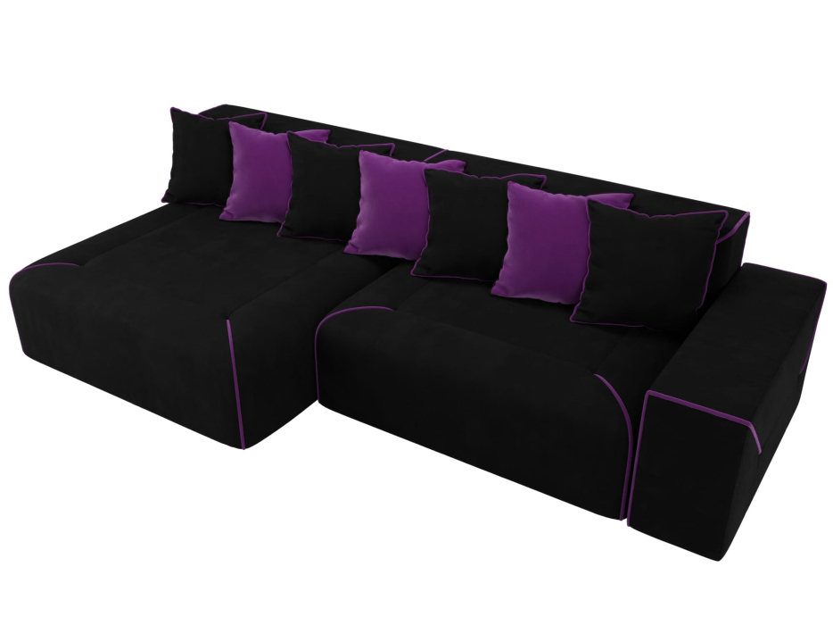 Диваны угловые в гостиную, Диван угловой Кёльн, микровельвет, левый угол