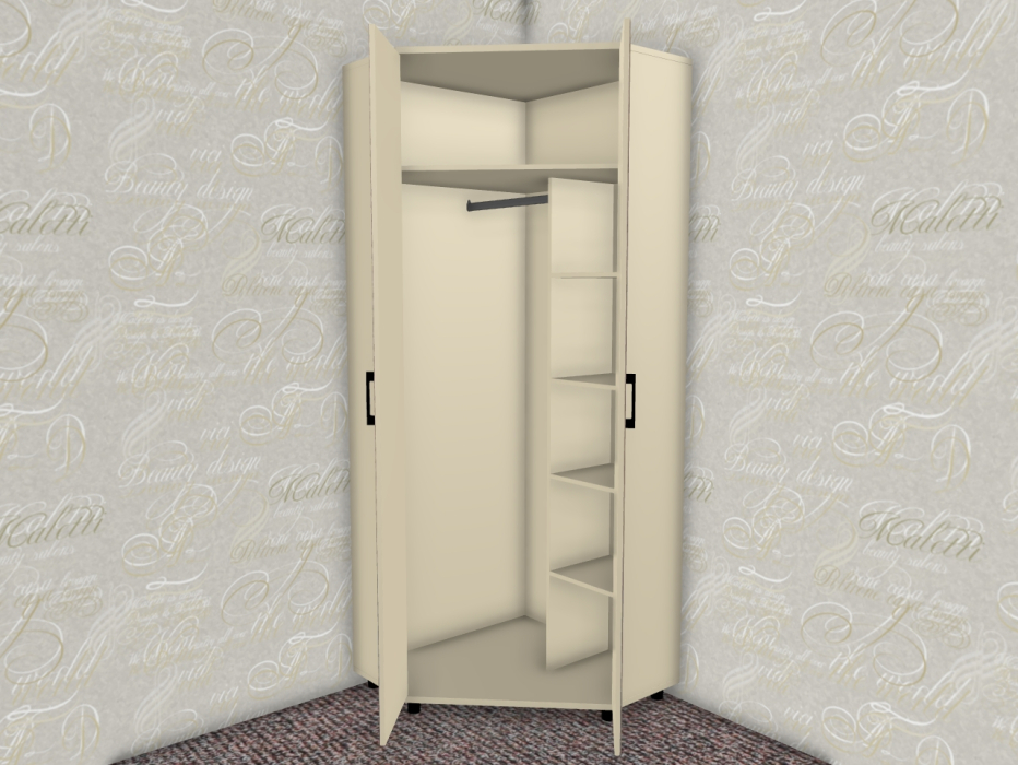 Угловые шкафы, Модульная система Грейс Шкаф ШК-5016  Серый Кашемир