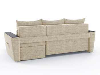 Диван-кровать угловой Дубай Майами еврокнижка трехсекционная, рогожка Люкс