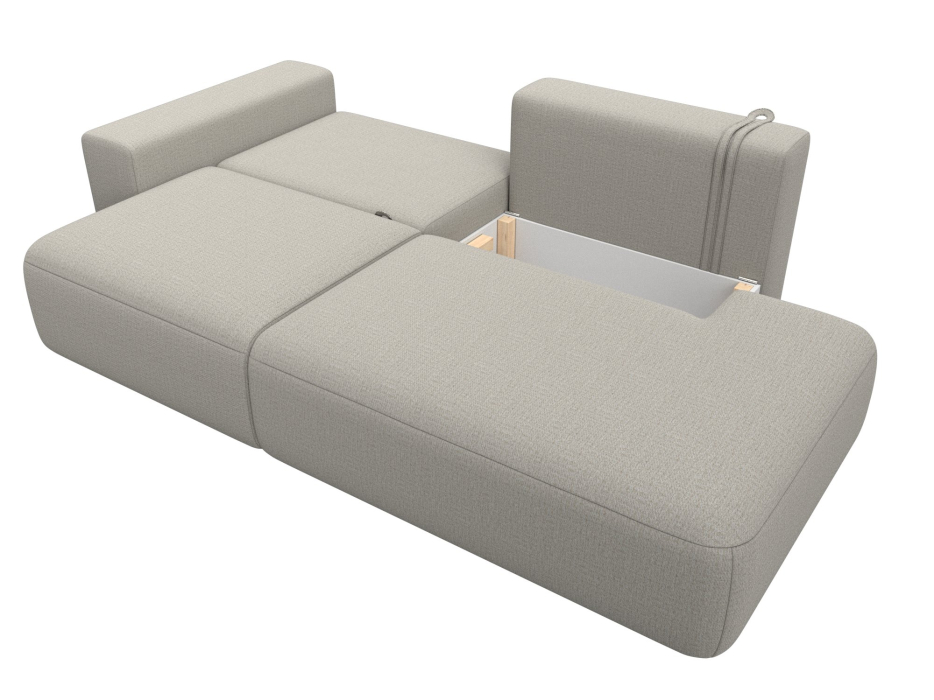 Диваны еврокнижки, Диван прямой Лига-036 НПБ Модерн подлокотник слева, рогожка Амур