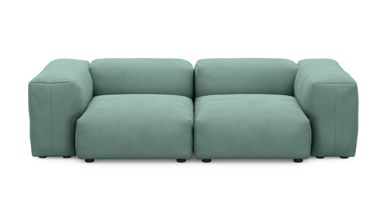 Диваны прямые, Прямой диван Фиджи двухсекционный, велюр