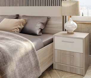 Спальня Камила Ясень светлый/Бежевый