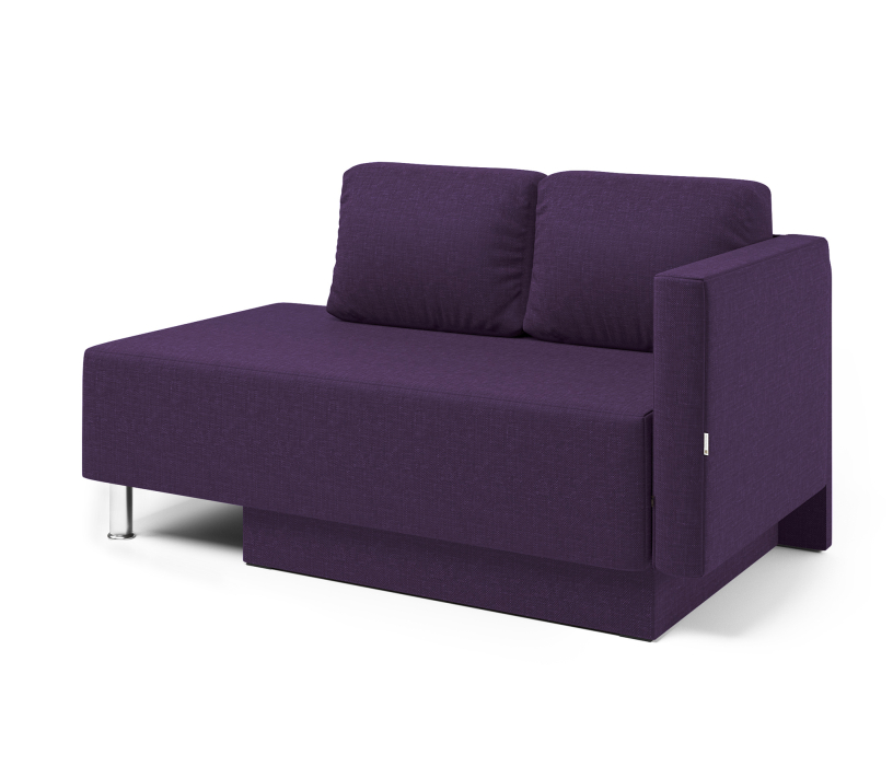 Диваны прямые кухонные, Кушетка Леон правый, рогожка