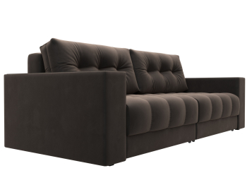 Диван прямой с декором Лига-049 НПБ, велюр SEVEN