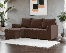 Диваны угловые в гостиную, Диван угловой Париж (Велюр)  