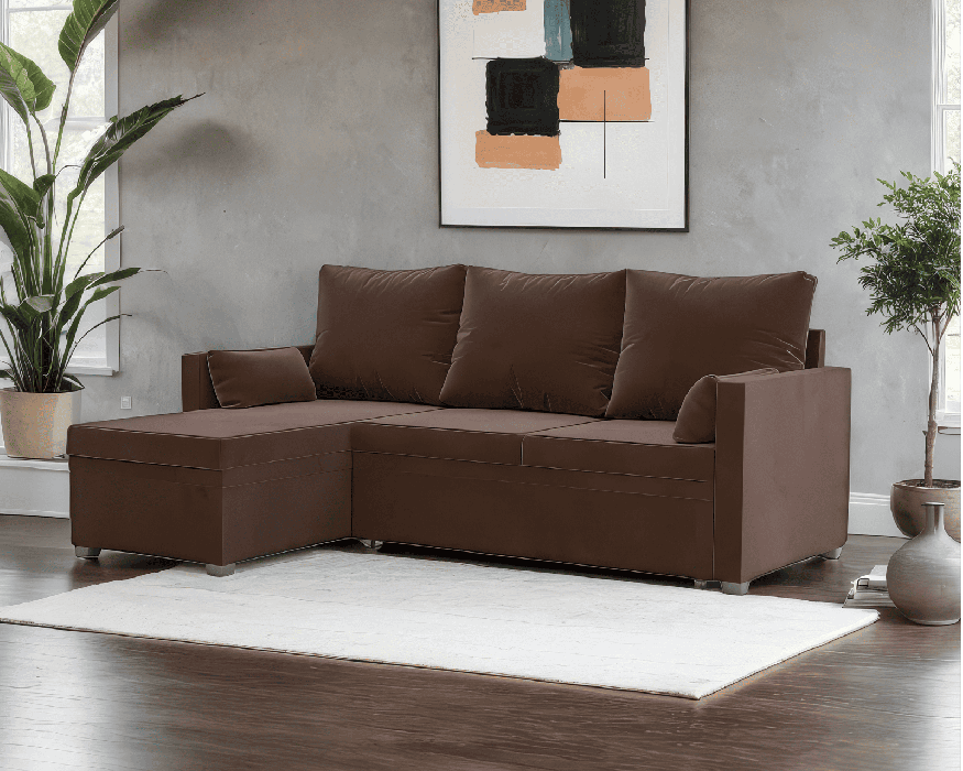 Диваны угловые в гостиную, Диван угловой Париж (Велюр)  