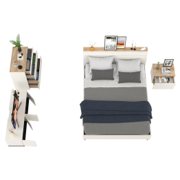 Модульная мебель для спальни Муссон с тумбочкой для аппаратуры 13.276