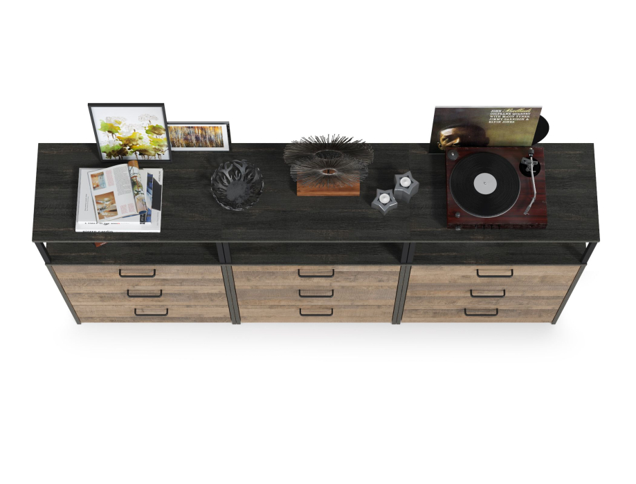 Стенки для гостиной, Три комода с ящиками Трувор