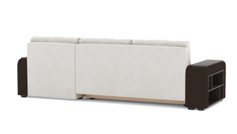 Диван-кровать угловой Милан ПБ еврокнижка, велюр+кож.зам.