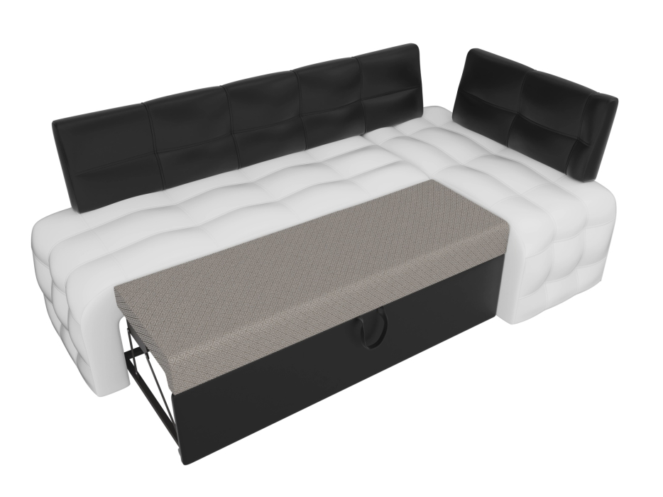 Диваны угловые кухонные, Кухонный угловой диван Люксор правый угол, экокожа