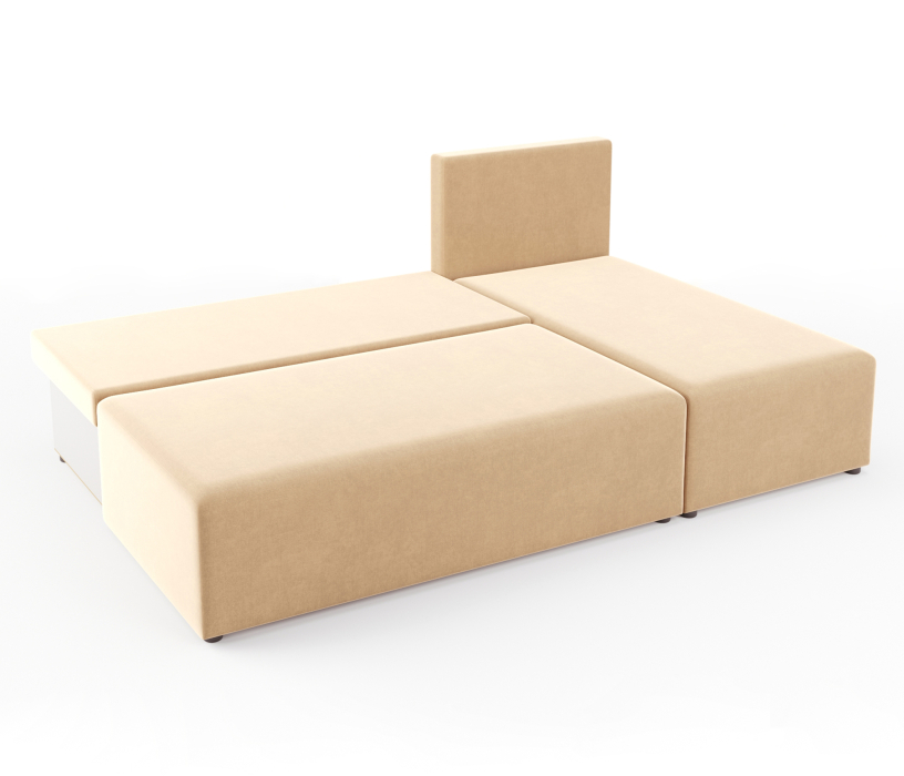 Диваны угловые в гостиную, Угловой диван-кровать Комо, микровелюр