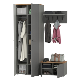 Два пенала в прихожую и тумба с вешалкой Остин