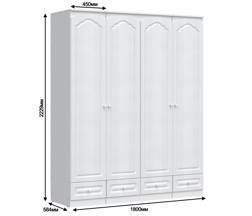 Для одежды, Амалия Комплект из 1-дверных шкафов