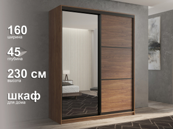 Шкаф-купе 2х дверный Кааппи 2 160х45